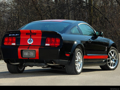 Ford Mustang Shelby GT500 Red Stripe 2007 Poster 23797