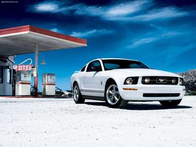 Ford Mustang V6 Pony 2006 canvas poster