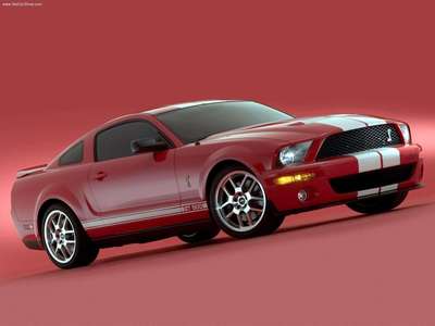 Ford Shelby SVT Cobra GT500 Mustang Show Car 2005 canvas poster
