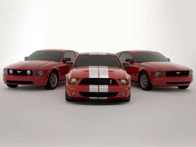 Ford Shelby SVT Cobra GT500 Mustang Show Car 2005 canvas poster