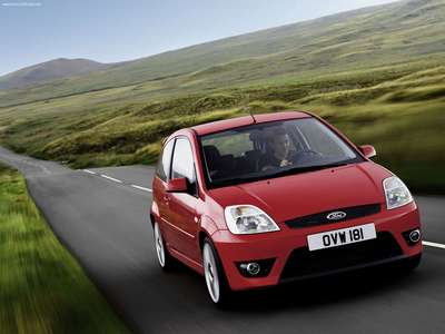 Ford Fiesta ST 2005 canvas poster
