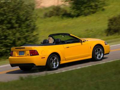 Ford Mustang SVT Cobra Convertible 2004 Poster with Hanger