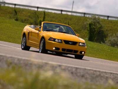 Ford Mustang SVT Cobra Convertible 2004 canvas poster