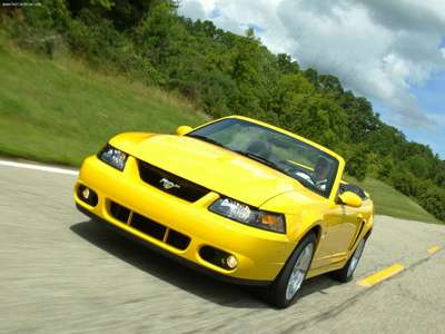 Ford Mustang SVT Cobra Convertible 2004 canvas poster
