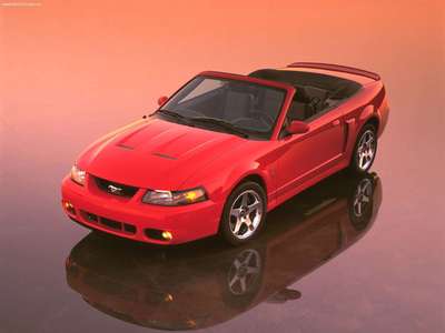 Ford Mustang SVT Cobra Convertible 2003 canvas poster