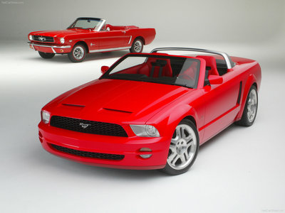 Ford Mustang GT Convertible Concept 2003 canvas poster