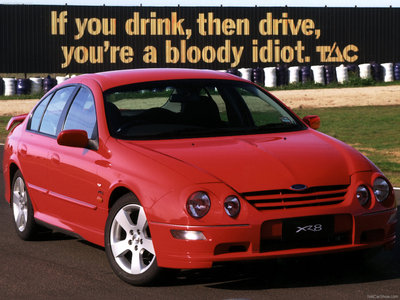 Ford Falcon XR8 2001 Poster with Hanger