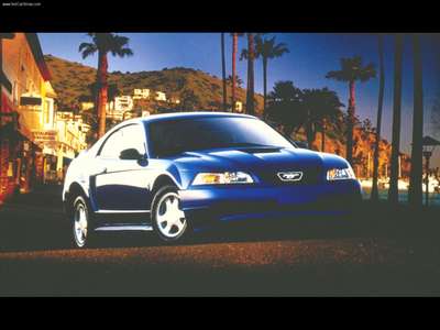 Ford Mustang GT 2000 canvas poster