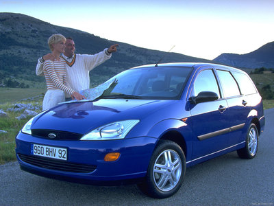Ford Focus Estate 1998 canvas poster