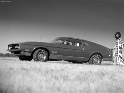 Ford Mustang Mach 1 1972 canvas poster