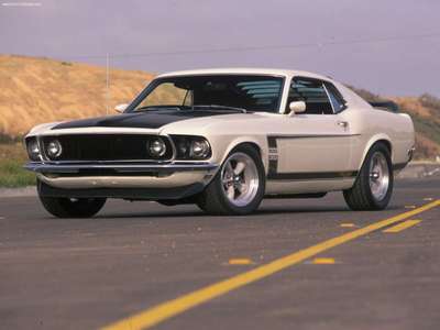 Ford Mustang Boss 302 1969 canvas poster
