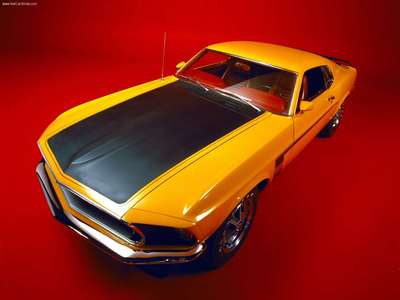 Ford Mustang Boss 302 1969 Poster with Hanger