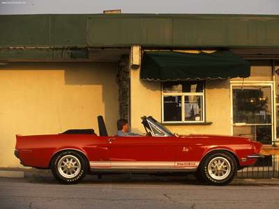 Ford Mustang Shelby GT500 KR 1968 wooden framed poster