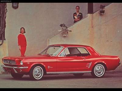 Ford Mustang 1966 metal framed poster