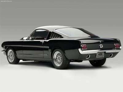 Ford Mustang Fastback with Cammer Engine 1965 metal framed poster