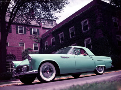 Ford Thunderbird 1955 Poster with Hanger