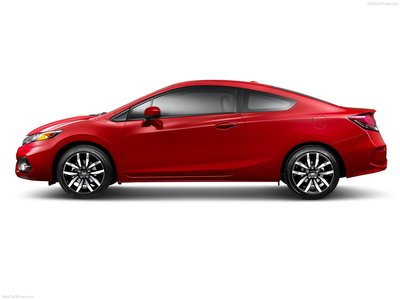Honda Civic Coupe 2014 Poster with Hanger