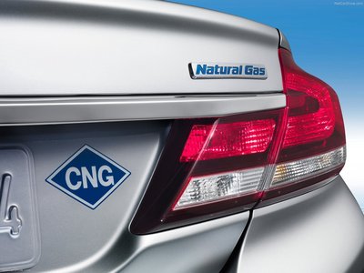 Honda Civic Natural Gas 2013 metal framed poster