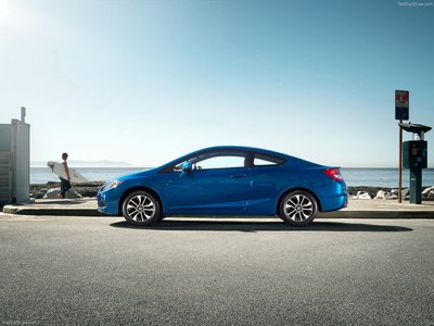 Honda Civic Coupe 2013 Poster with Hanger