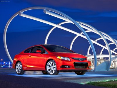 Honda Civic Si Coupe 2012 canvas poster