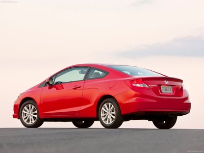Honda Civic Coupe 2012 Poster with Hanger