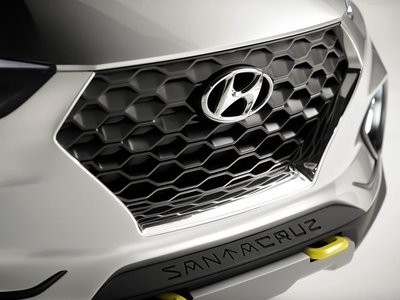 Hyundai Santa Cruz Crossover Truck Concept 2015 metal framed poster