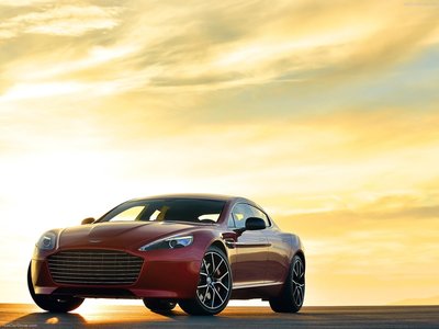Aston Martin Rapide S 2014 Poster with Hanger