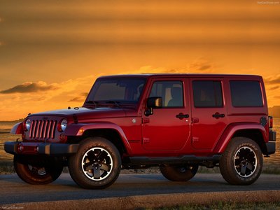 Jeep Wrangler Unlimited Altitude 2012 canvas poster