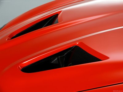 Aston Martin V12 Zagato Concept 2011 metal framed poster