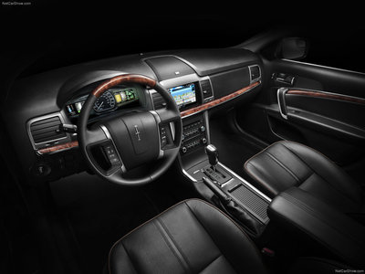 Lincoln MKZ Hybrid 2011 wooden framed poster