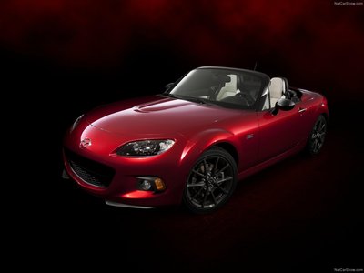 Mazda MX 5 25th Anniversary 2014 Poster with Hanger
