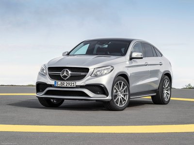 Mercedes Benz GLE63 AMG Coupe 2016 Poster with Hanger