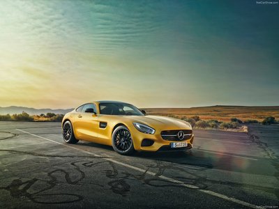 Mercedes Benz AMG GT 2016 Poster with Hanger