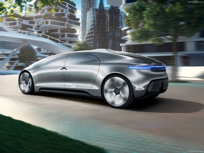 Mercedes Benz F015 Luxury in Motion Concept 2015 Poster with Hanger