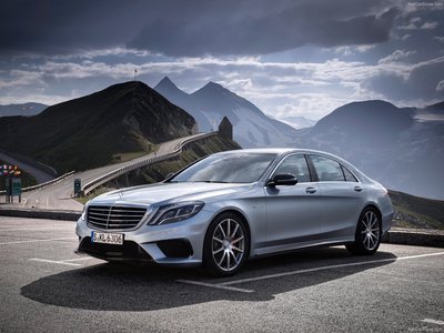 Mercedes Benz S63 AMG 2014 Poster with Hanger