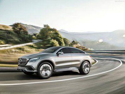 Mercedes Benz Coupe SUV Concept 2014 Poster with Hanger