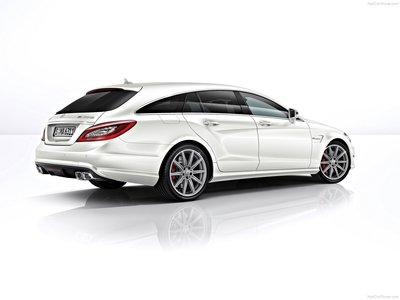 Mercedes Benz CLS63 AMG S Model 2014 Poster with Hanger