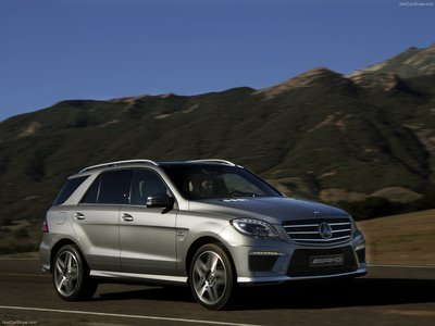 Mercedes Benz ML63 AMG 2012 Poster with Hanger