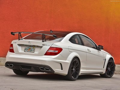 Mercedes Benz C63 AMG Coupe Black Series 2012 Poster with Hanger