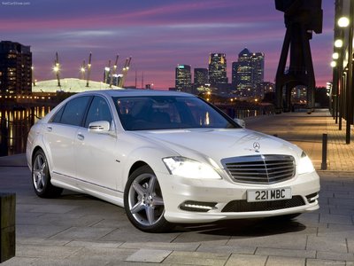 Mercedes Benz S Class UK Version 2010 Poster with Hanger