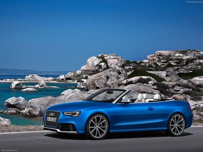 Audi RS5 Cabriolet 2014 Poster with Hanger