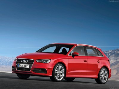 Audi A3 Sportback S Line 2014 Poster with Hanger