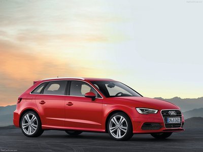 Audi A3 Sportback S Line 2014 Poster with Hanger