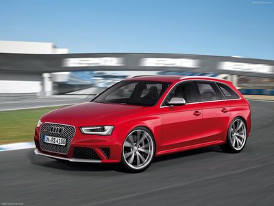 Audi RS4 Avant 2013 Poster with Hanger