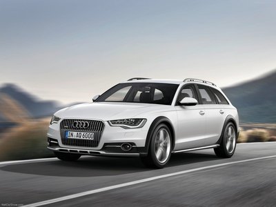 Audi A6 allroad quattro 2013 Poster with Hanger