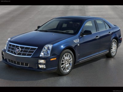 Cadillac STS 2008 metal framed poster