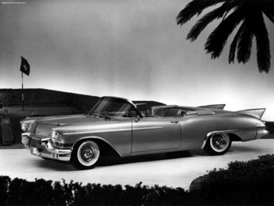 Cadillac Eldorado 1957 wooden framed poster