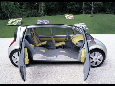 Renault Ellypse Concept 2002 wooden framed poster
