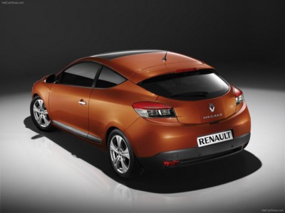 Renault Megane Coupe 2009 Poster with Hanger