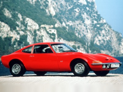 Opel GT 1968 canvas poster